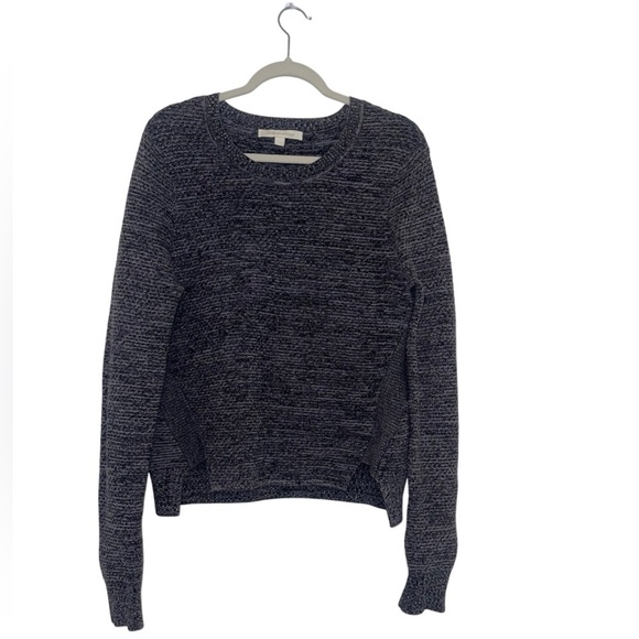 jonathan simkhai chunky knit grey sweater old money quiet luxury large minimal - Picture 2 of 10